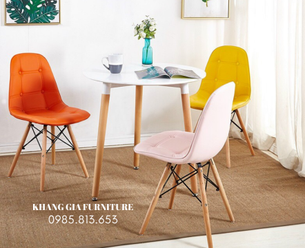BÀN CAFE CHÂN GỖ
