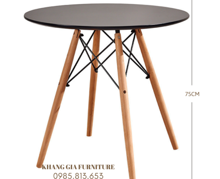 BÀN CAFE CHÂN GỖ GIẰNG