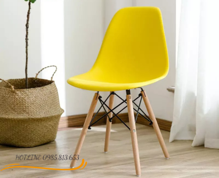 GHẾ EAMES CHÂN GỖ