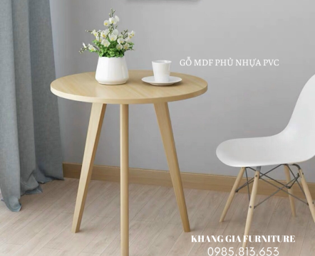 BÀN CAFE MẶT GỖ MDF