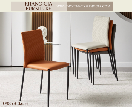GHẾ ĂN BỌC DA PU 151