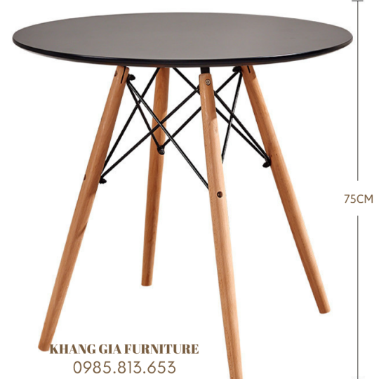 BÀN CAFE CHÂN GỖ GIẰNG