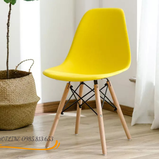 GHẾ EAMES CHÂN GỖ