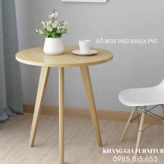 BÀN CAFE MẶT GỖ MDF